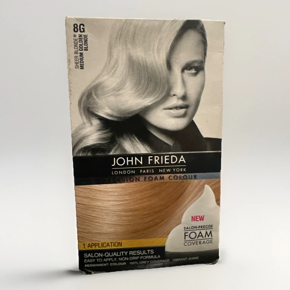 RARE JOHN FRIEDA PRECISION FOAM COLOUR 8G MEDIUM GOLDEN BLONDE SHEER BLONDE - Image 1 of 4
