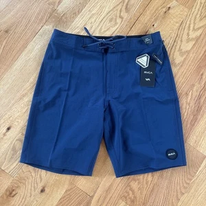 RVCA Herren Dobby 4-Wege Stretch 19 Zoll Boardshorts - Größe 30 blau Neu mit Etikett $ 58 - Bild 1 von 15
