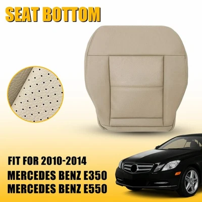 For Mercedes Benz E350 E550 2010-2014 Driver Bottom Leather Seat Cover Tan EOOK - Image 1 of 4
