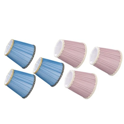 .›3PCS Cloth Lamp Shade E14 ClipOn Lampshade For Candle Chandelier Wall Lamp Tab - Image 1 of 4