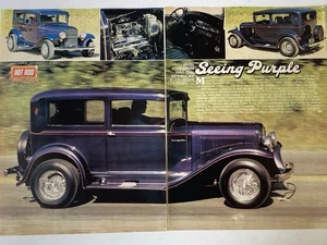1979 Hot Rod Racing Gallery Two Page Seeing Purple Irvin Atherton 1932 Plymouth - Picture 1 of 3