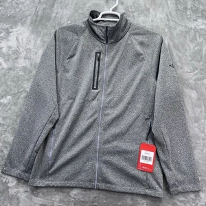 The North Face Jacket Men size Large Canyon Flats Fleece Gray Full Zip heathered - Picture 1 of 18