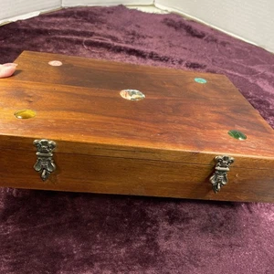 Herren/Damen Edelsteine Holz HANDARBEIT Schmuck Schmuckschatulle J297 - Bild 1 von 23