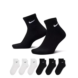 Nike DRI-FIT COTTON ankle SOCKS 6 Pair Pack Mens XL Extra Large B/W SX7669-900 - Bild 1 von 1