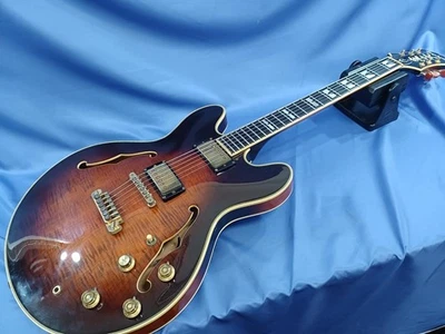 Epiphone Sheraton Sunburst Made in Japan 1983 Semi Hollow Electric Guitar MOD - image 1 of 4