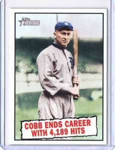 2010 Topps Heritage - Baseball Thrills Ty Cobb #407 - Picture 1 of 2