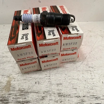 Lote de 6 velas de ignição vintage Ford Motorcraft AWSF22 ajuste motor Ford 5.4L e 6.8L - Imagem 1 de 4