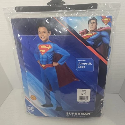 DC SUPERMAN Disfraz Niño Mono y Capa Talla Pequeña Talla 6  Foto 1 de 4
