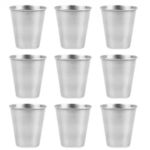 , 12 Pack 2.3 Ounce Stainless Steel Shot Glasses Metal Cups Drinking Vessel T... - Picture 1 of 6
