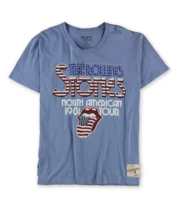 Riff Stars Mens American Tour Graphic T-Shirt, Blue, Small - Picture 1 of 1