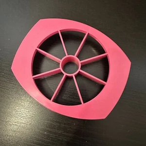 Tupperware Rojo Manzana Corer Corer Gadget 6 Cuñas Perfectas Rosa Nuevo - Imagen 1 de 2