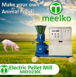 PELLET MILL 11kw ELECTRIC ENGINE 5MM DIE (Pork) - MKFD230C - Picture 1 of 7