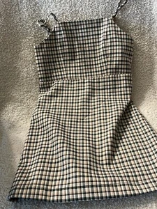 GB Girls Dress Size 5 Straight Fit Checkered Green Black White and Tan - Picture 1 of 7