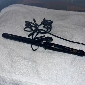 Lanvier 1 Inch Extra Long Hair Curling Iron with Ceramic Tourmaline Barrel - Picture 1 of 8