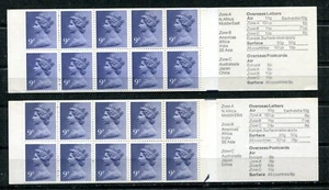 GREAT BRITAIN 1977 BOOKLET: 90p "CANALS", Scott Bk393, LOT OF 2 DIFF., MNH - Picture 1 of 2