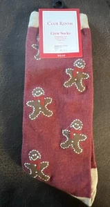 Club Room Herren Urlaub Crew Socken nahtlose Zehe Einheitsgröße Lebkuchen - Bild 1 von 5