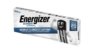 10 x Energizer Ultimate Lithium AA Mignon Batterie FR6 L91 1,5V im Streifen - Bild 1 von 1