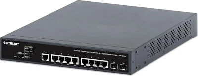 Intellinet 10 Port Gigabit L2+ Managed PoE Ethernet Switch - Rackmount - NIB - Image 1 of 4