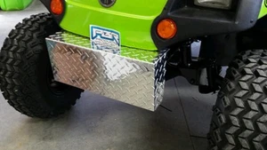 Cubierta de parachoques delantero de aluminio pulido con placa de diamante para carro de golf Yamaha G14-G22  - Imagen 1 de 11