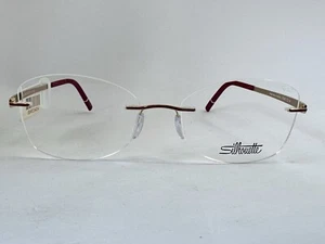 NUEVO Monturas de gafas Silhouette Momentum 5529 HD 3020 dorado Sienna rojo 53.17.140 - Imagen 1 de 12