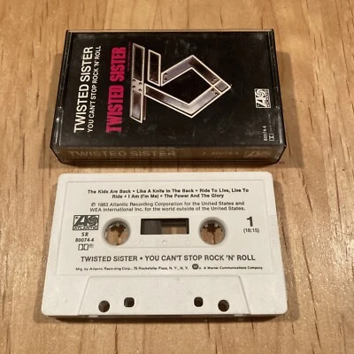 Twisted Sister  You Can't Stop Rock N Roll CASSETTE TAPE 80s US issue widowmaker - Image 1 of 3