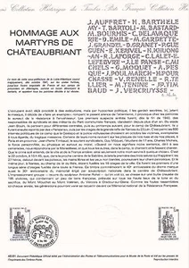 Document Philatélique 1er Jour : 48 1981 - Martyrs de Châteaubriant - Imagen 1 de 1