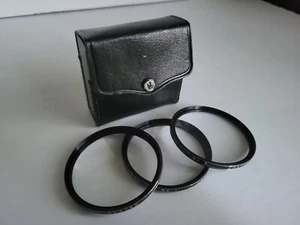Vintage Vivitar Close-Up Lens Set ~ 58mm ~ No. 1, 2, & 3 ~ Made In Japan ~ Case - Picture 1 of 6