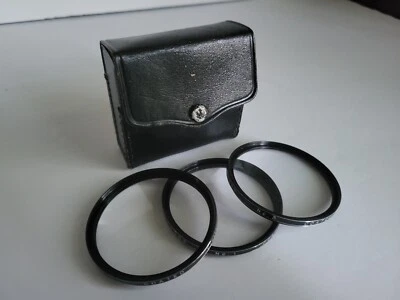 Vintage Vivitar Close-Up Lens Set ~ 58mm ~ No. 1, 2, & 3 ~ Made In Japan ~ Case - Image 1 of 4