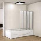 New Design 4 Folds Bathroom Folding Bath Shower Screen Door Panel Glass 900x1400