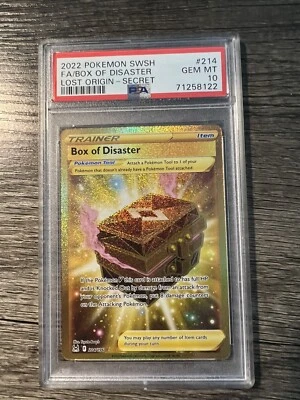 2022 Pokémon SWSH Lost Origin #214 FA/Box Of Disaster Secret PSA 10 - Image 1 of 2