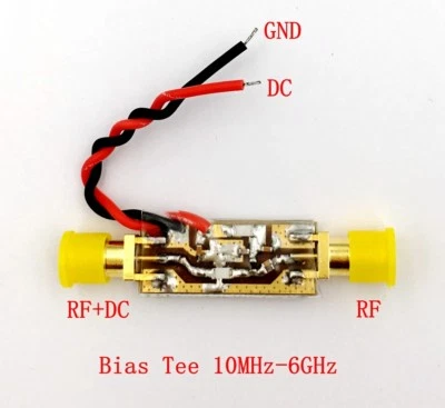 Nuevo 10MHz-6000MHz 6GHz Banda Ancha RF Alimentador RF Aislador Sesgo Alimentador Sesgo Camiseta  Foto 1 de 3