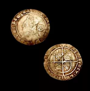 W896: 1576 Elisabeth 1. Tudor gehämmertes Silber Sixpence. Selteneres Datum. S.2563 - Bild 1 von 1