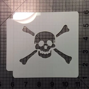 Skull and Crossbones 103 Stencil - Picture 1 of 1