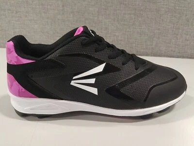 Nuevos en Caja Botines de Béisbol Easton Youth Ascend MSS de Goma Negro/Rosa TALLA 6Y Foto 1 de 3