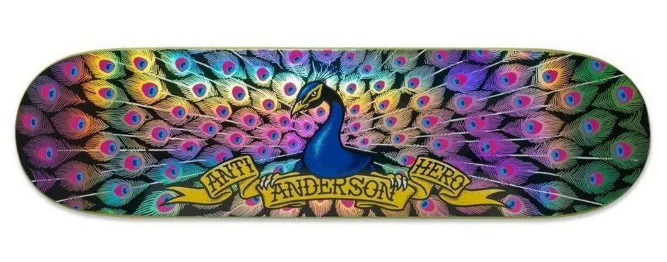 2022 Antihero Brian Anderson Ostentation Redux Skateboard Deck 8.8x33 Refractor