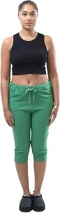 Womens Italian Turn-Up 3/4 Cropped Magic Shorts With Side Pockets Summer Pants - Picture 1 of 32
