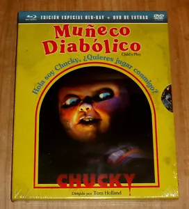 Muñeco Diabolico CHUCKY (Child's Play) Edicion Eepecial BD+DVD Slipcover Nuevo - Imagen 1 de 4
