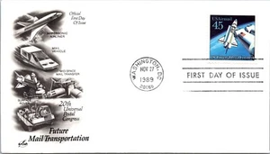 FDC 1989 SC #C125a Artcraft, Mid Space Mail Transfer - DC - Single - J2968 - Picture 1 of 2