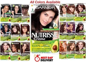 Garnier Nutrisse Permanent Hair Dye Long Lasting Intense Colour For all Hair UK - Picture 1 of 40