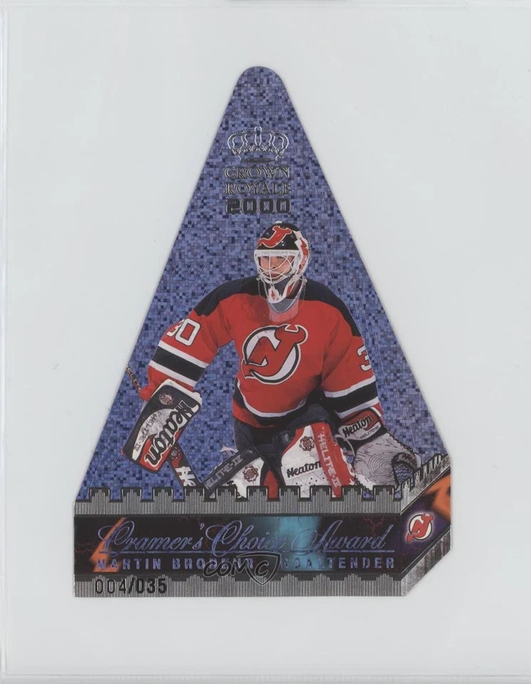 1999-00 Pacific Crown Royale Dark Blue /35 Martin Brodeur #8 HOF - Image 1 of 2