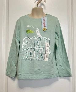 T-shirt grafica ragazzo manica lunga "Costruiamo un forte di neve" XS(4/5) - Cat & Jack - Foto 1 di 4