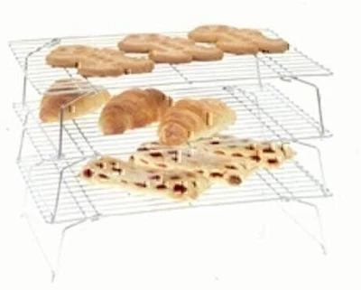 Juego de rack de refrigeración apilable de 3 niveles Norpro 3588 Foto 1 de 4