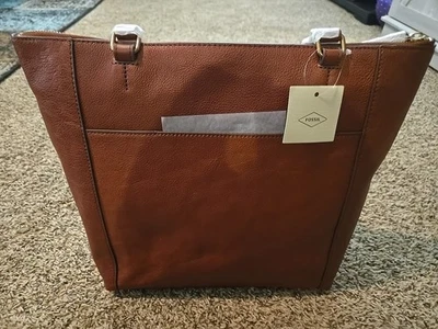 Bolso de Mano Fossil Tara Shopper Brandy para Mujer Foto 1 de 4