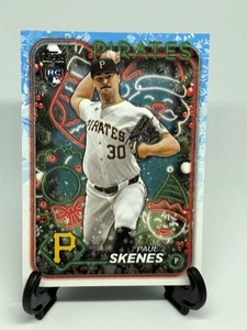 2024 Topps Holiday Winter Paul Skenes Pittsburgh Pirates 🏴☠️ Rookie RC - Bild 1 von 7