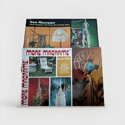 Modelli libri vintage modelli macramè, lotto di 2 nuovi macramè e altro macramè - Immagine 1 di 3