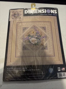 Dimensions Flowers and Lace Sandy Orton Counted Cross Stitch Kit #35105 - Picture 1 of 6