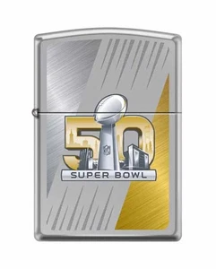 ZIPPO NFL 50th SUPER BOWL Armor Lighter LIMITED 29152 New NUMBERED ON SIDE Mint - Picture 1 of 1