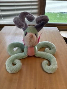 Vintage Mattel HOOKS plush 1987 "Deer Me" Reindeer pink teal purple 18” - Picture 1 of 9