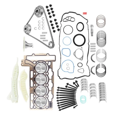 Engine Pistons Gasket Bearings Kit & Timing Chain Kit for Mini Cooper R56 07-13 - Image 1 of 4