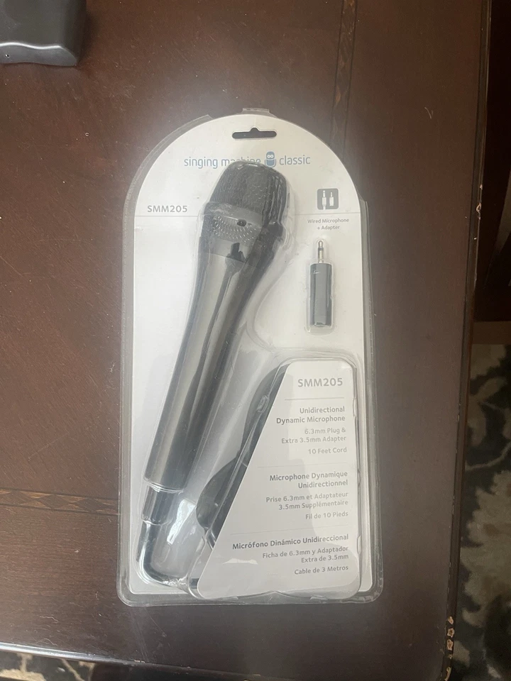 The Singing Machine SMM205 Undirectional Dynamic Professional Microphone - NEW - Image 1 of 1